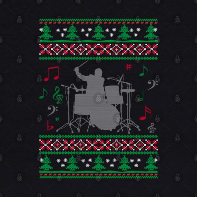 Drums Ugly Christmas Sweater by uglygiftideas